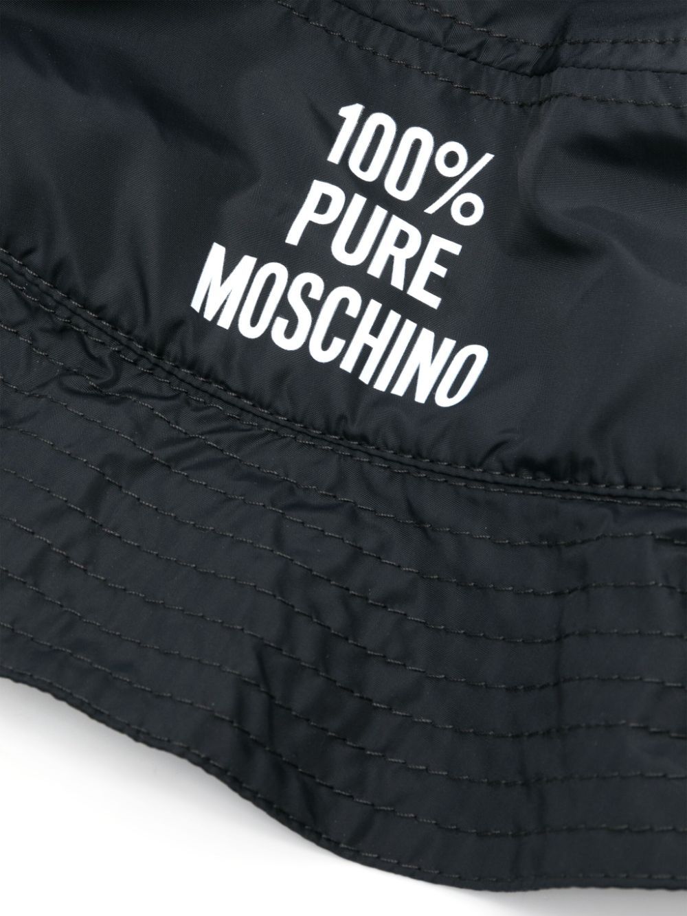 Moschino Logo Hat In Black