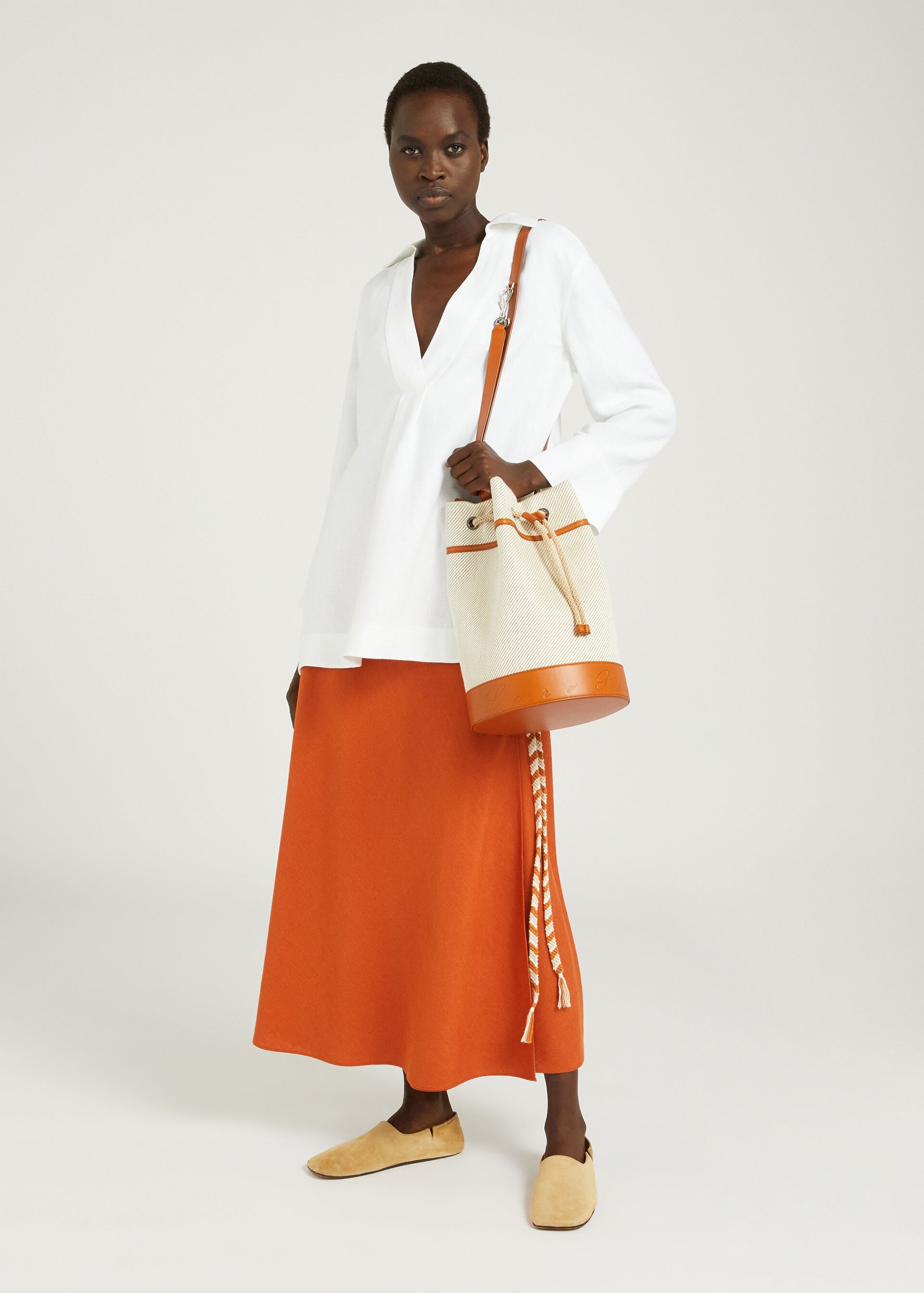 Loro Piana Logo Shoulder Bag