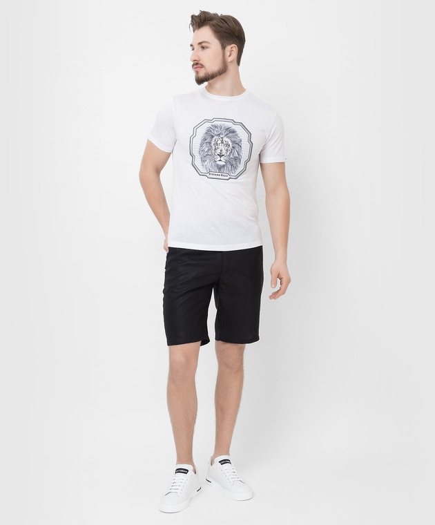 Stefano Ricci Logo Embroidery Detail Short-sleeved T-shirt In White