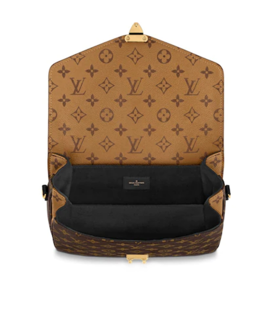 Pre-owned Louis Vuitton Pochette Métis Mailman Bag In Brown