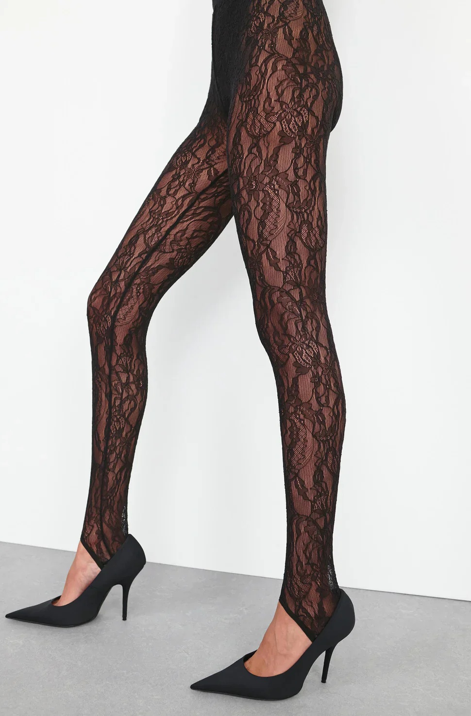 Shop Wardrobe.nyc Lace Stirrup Legging