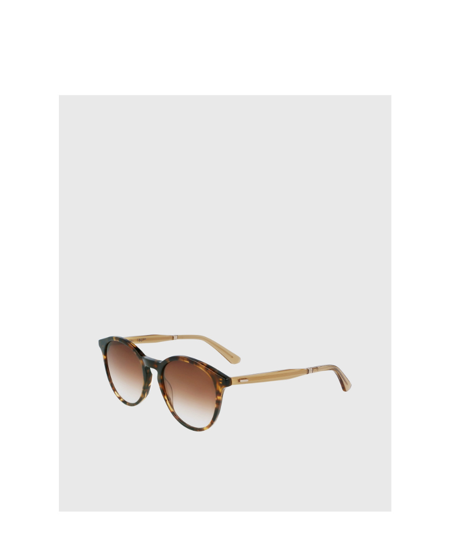 Calvin Klein Logo Sunglasses In Brown