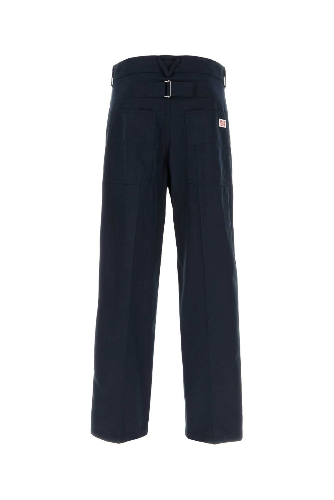Bottega Veneta Logo Detailed Cargo Trousers In Black