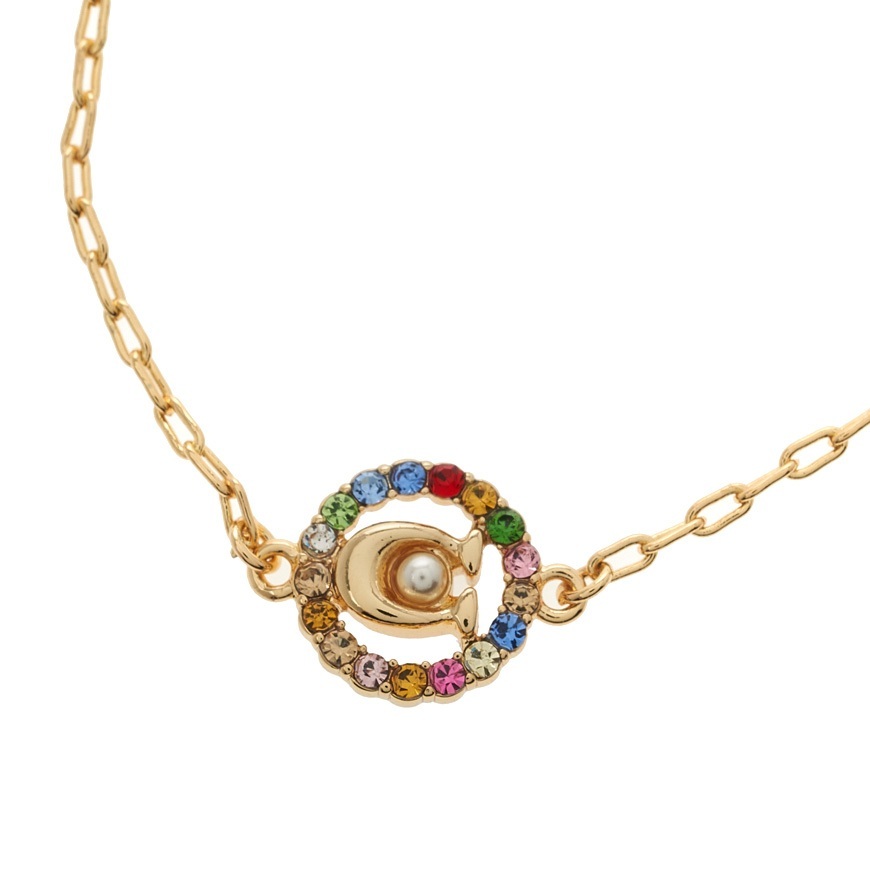 COACH MULTI-CRYSTAL SLIDER BRACELET