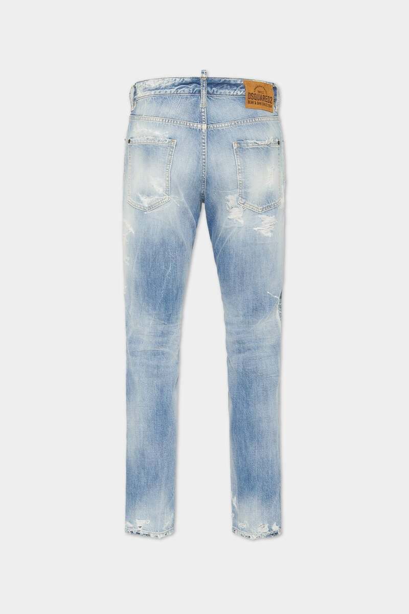 Dsquared2 Light Ripped Wash Cool Guy Jeans In Blue