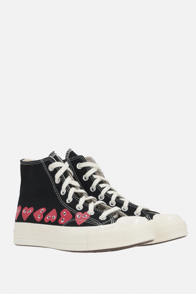 Comme Des Garçons Play X Converse Comme Des Garcons Play Converse Sneakers Black In White
