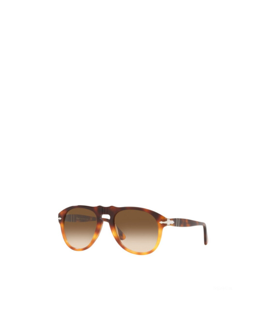 Persol Oval Frame Sunglasses In Brown