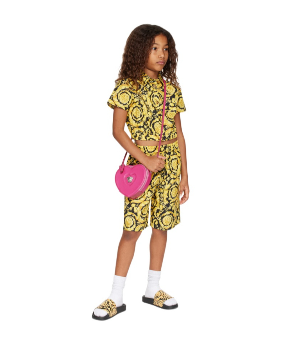 Versace Barocco Shorts In Multicolor