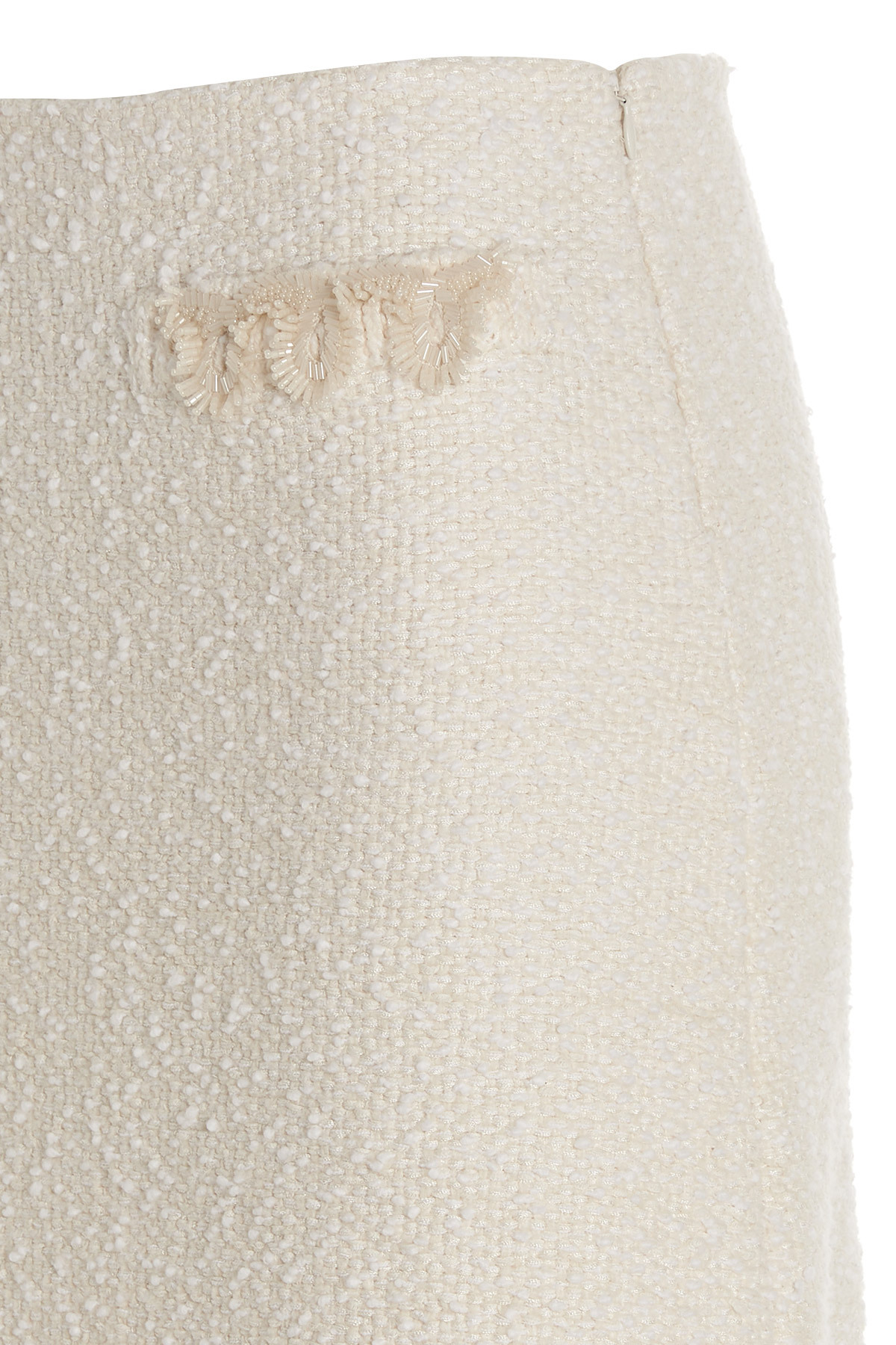 Lanvin High-waisted Straight Skirt In Nude
