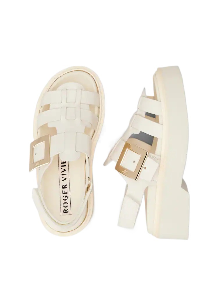 Roger Vivier Viv' Rangers Sandals In Leather