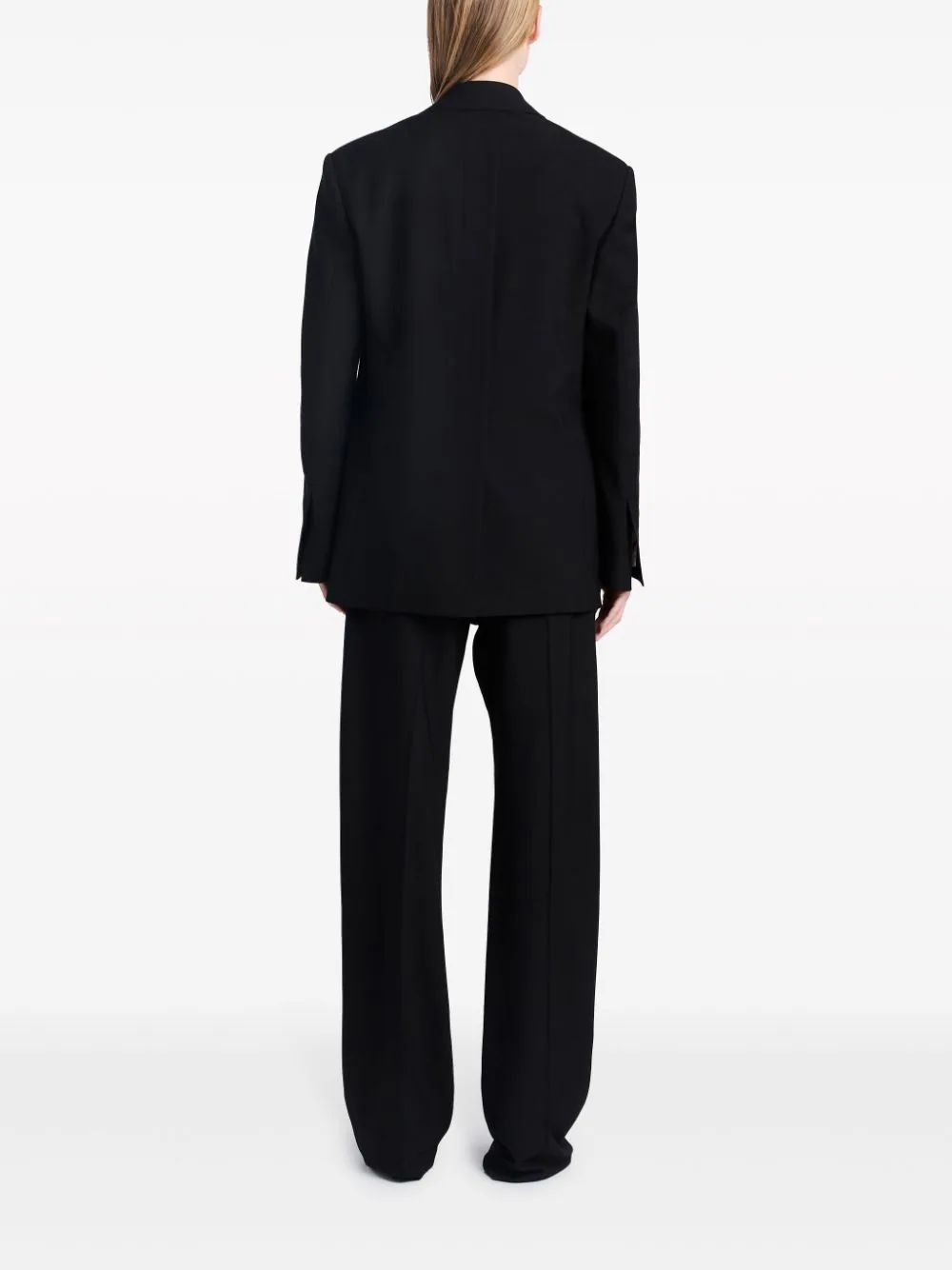 Proenza Schouler Devon Shearing Wool Suit Jacket In Black