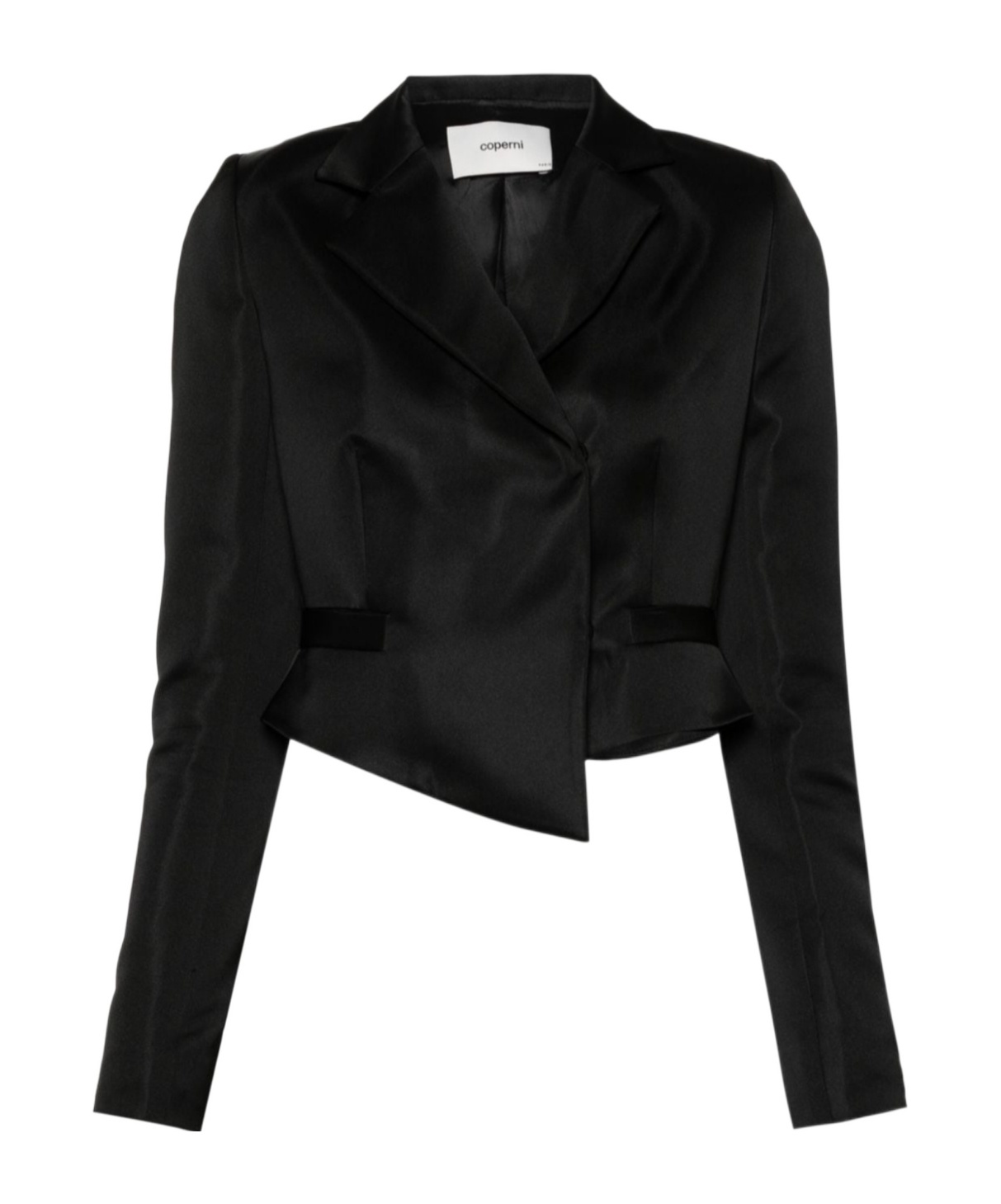 Coperni Short Double-breasted Suit Jacket In Black