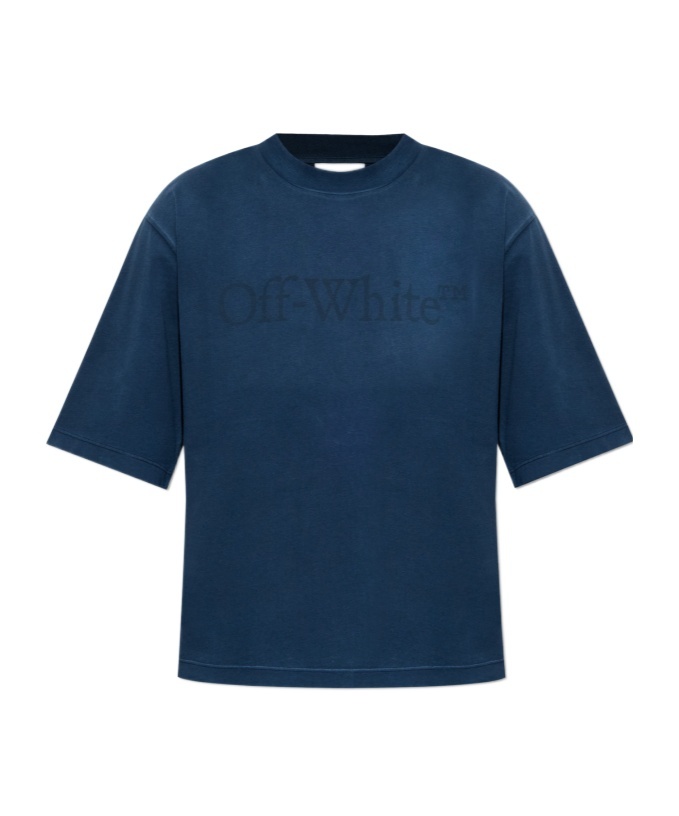 Off-white Short-sleeved T-shirt In Blue