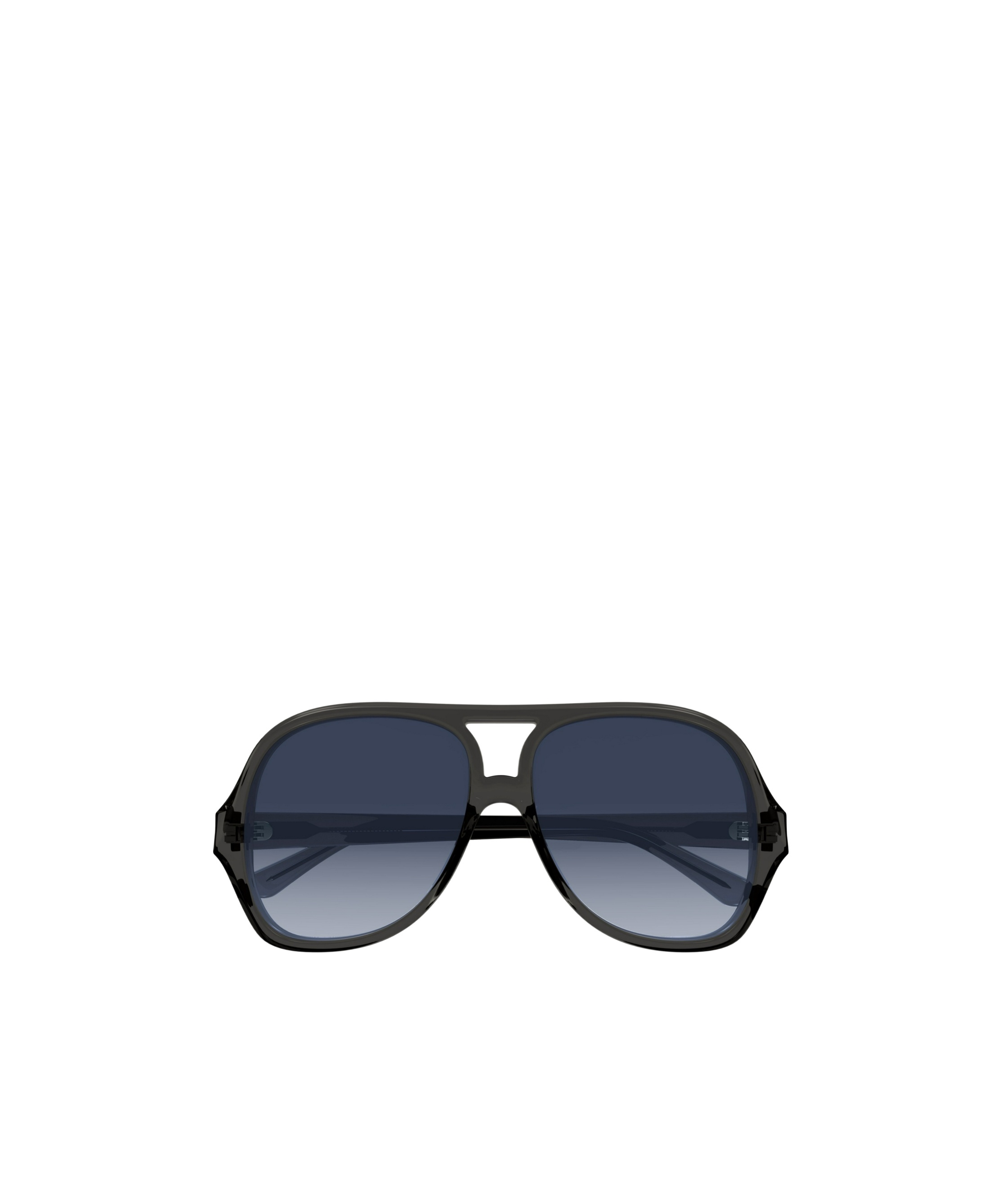 Chloé Grey-grey-blue Recycled Acetate Sunglasses In Blue