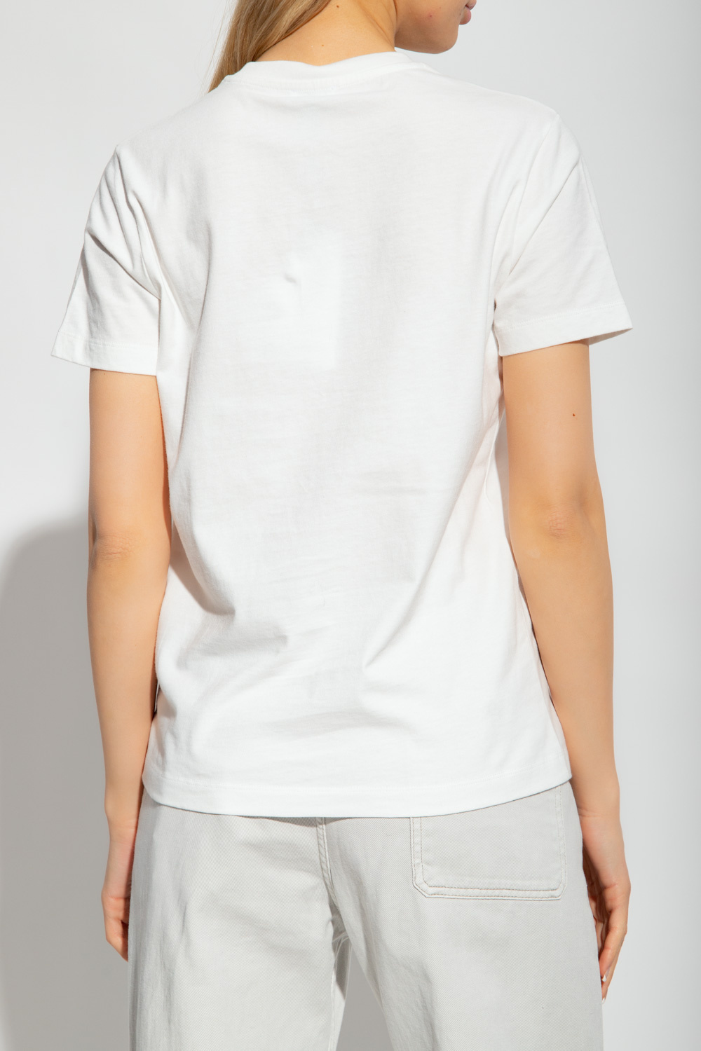 Kenzo Logo-patch Cotton T-shirt In White