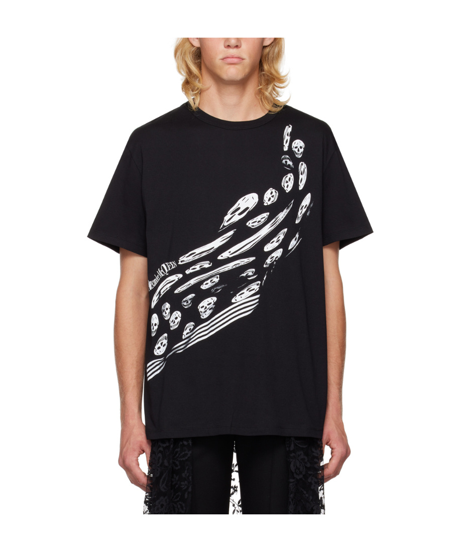 Alexander Mcqueen Graphic T Shirt In Black