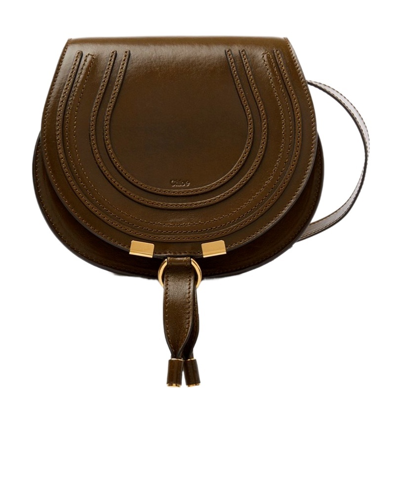 Chloé Small Flip Saddle Bag In Brown
