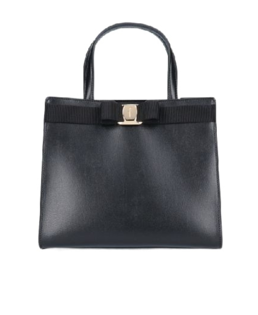 Shop Ferragamo Logo Tote Bag In Black