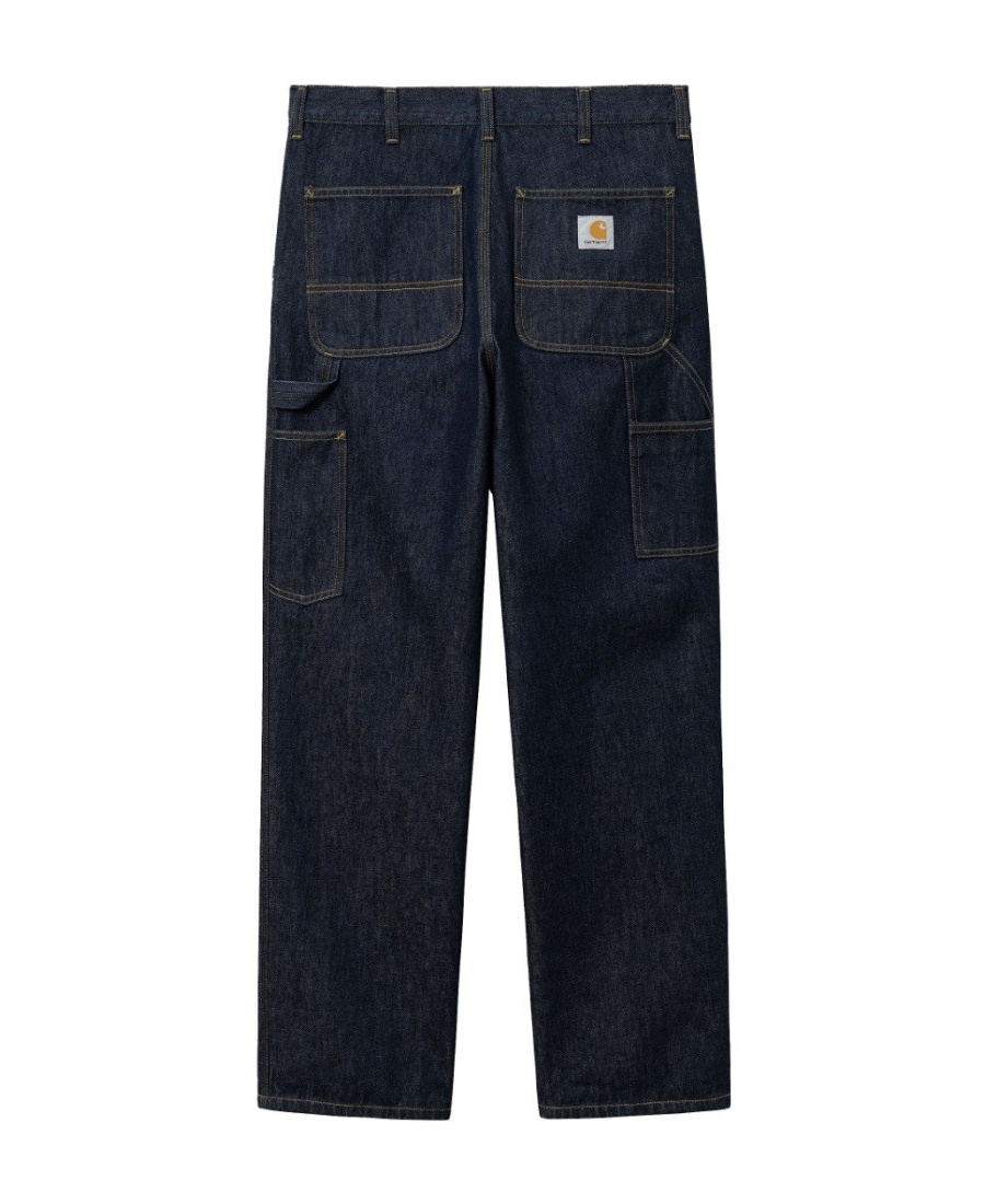 Carhartt Denim Trousers With Back Pockets And Belt Loops In Black