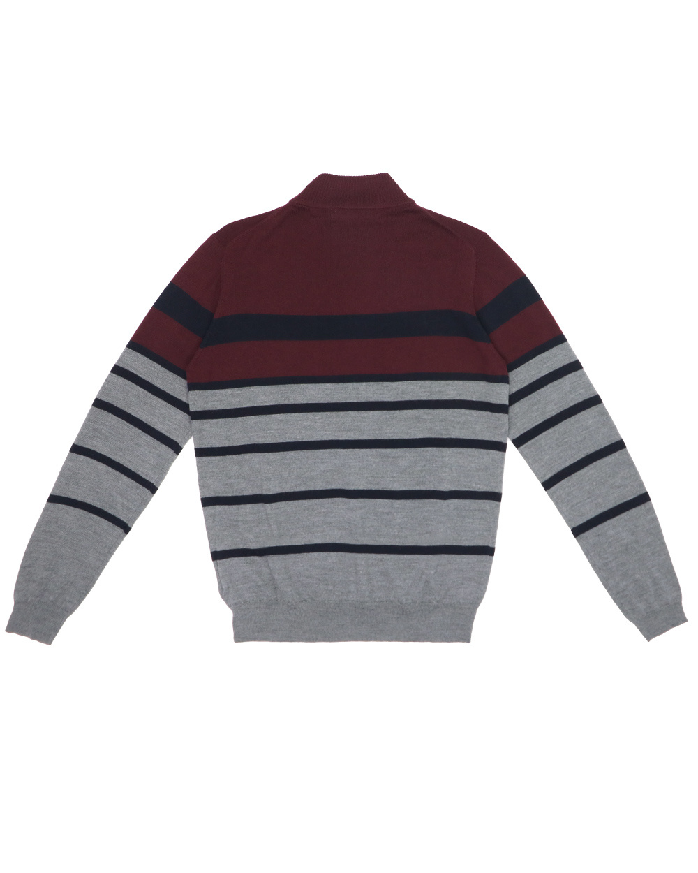 Karl Lagerfeld Striped Sweater In Gray