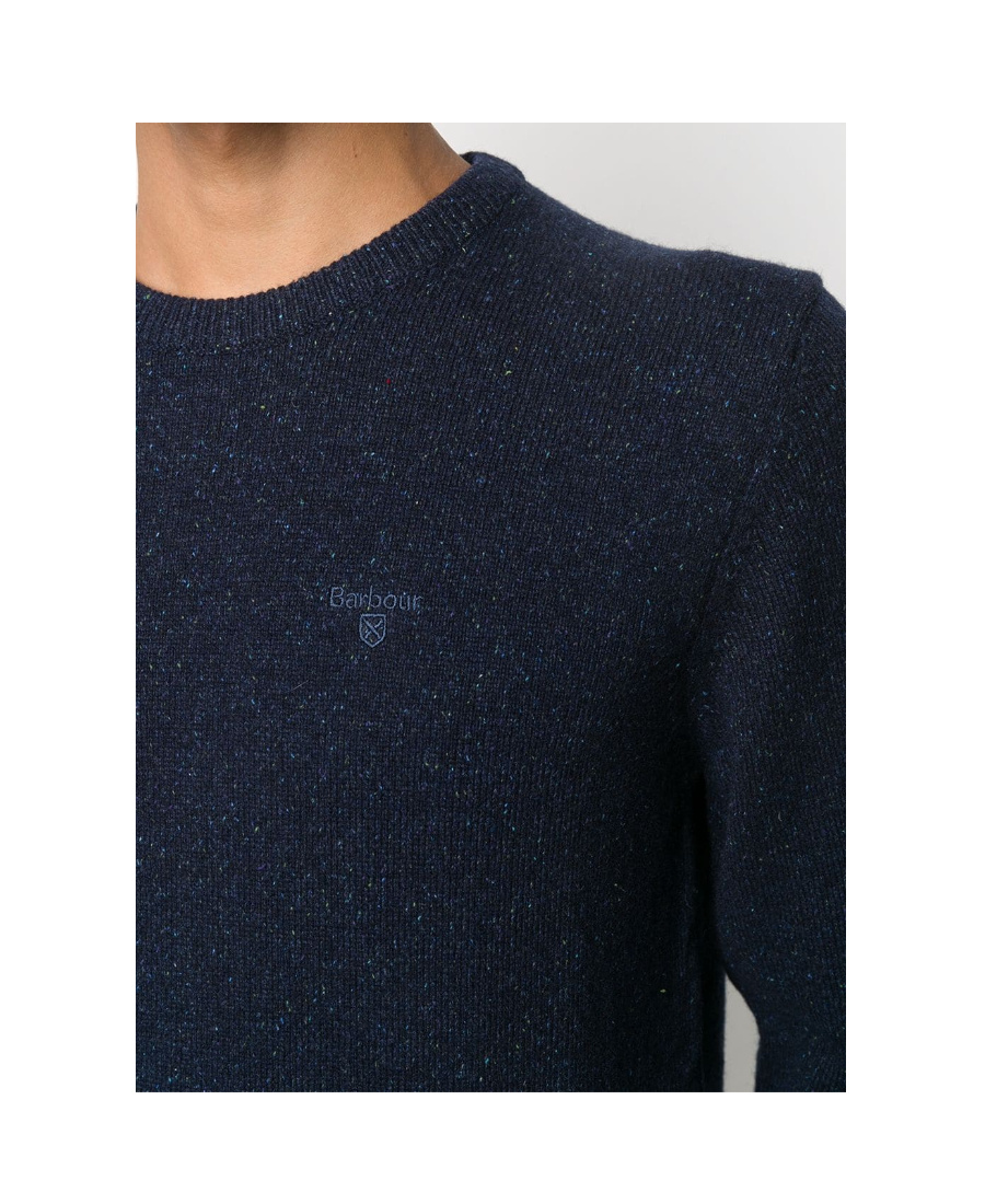 Barbour Embroidered Logo Jumper In Blue