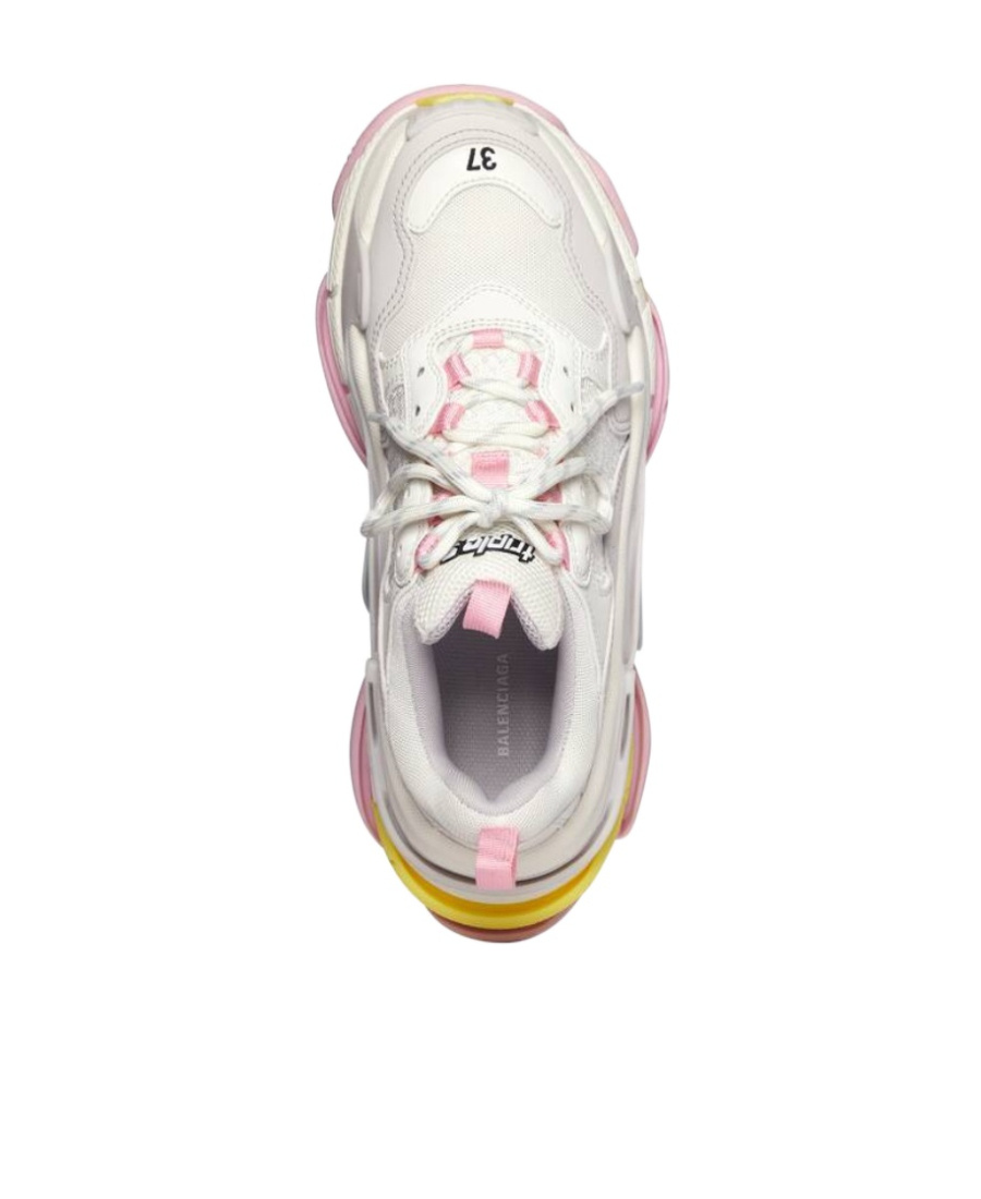 Balenciaga Triple S Sneakers - Women's - Fabric/polyurethane/rubberpolyurethane In White