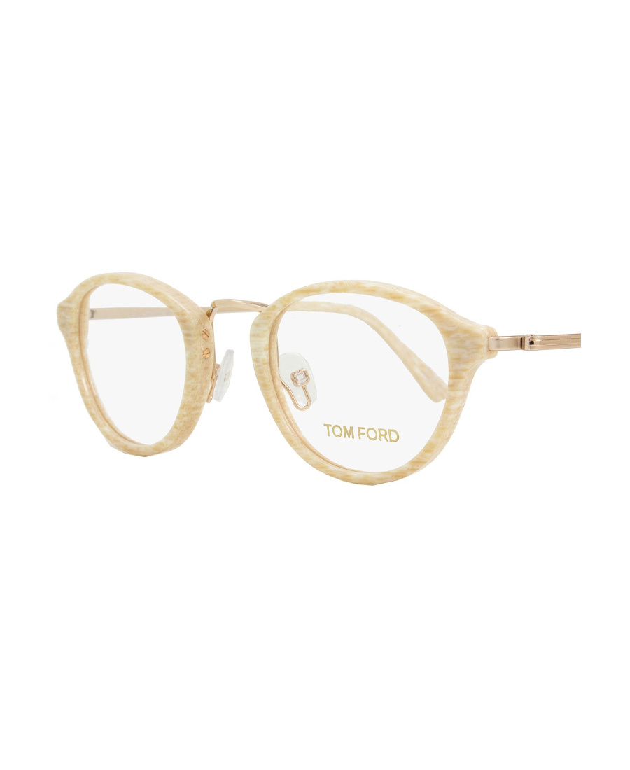 Tom Ford Round Glasses In White