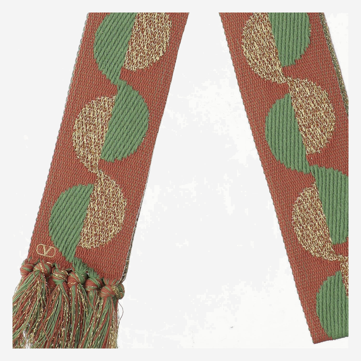 Valentino Fringed Scarf In Brown