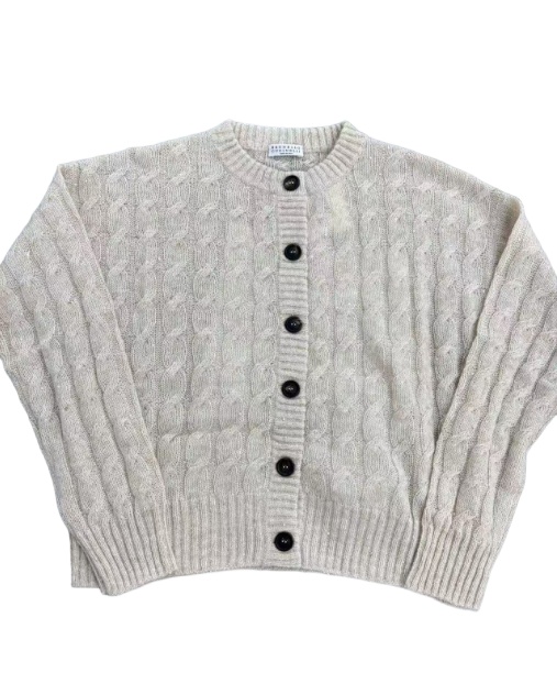 Brunello Cucinelli Long-sleeved Sweater In Gray