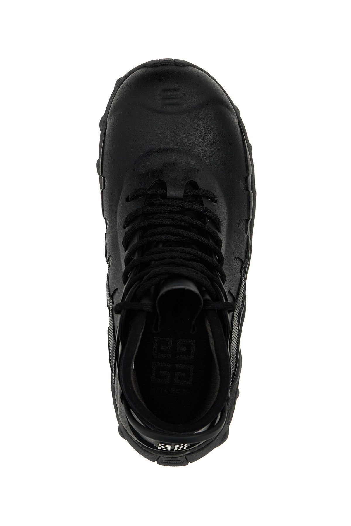 Shop Givenchy Bogs Lace Up Boots In Rubber And Neoprene In Black