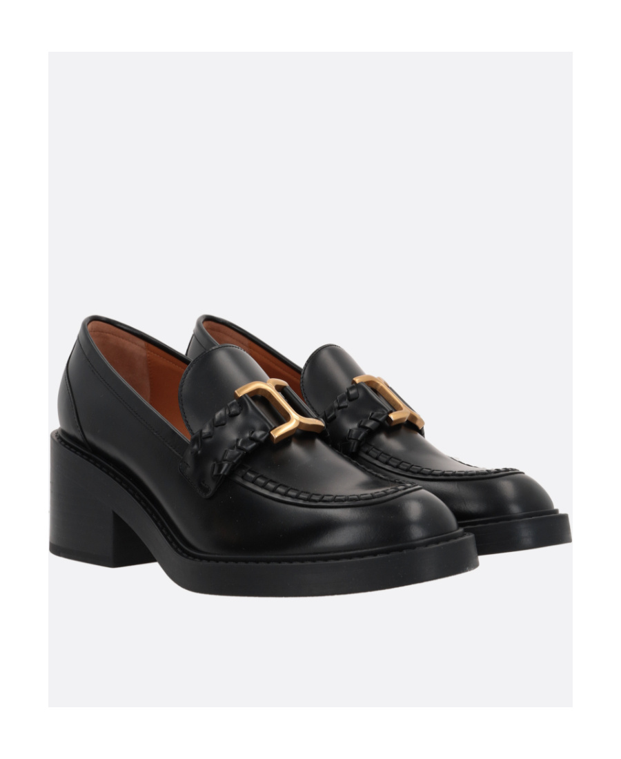 Chloé Chloe Marcie 65 Leather Loafers In Black