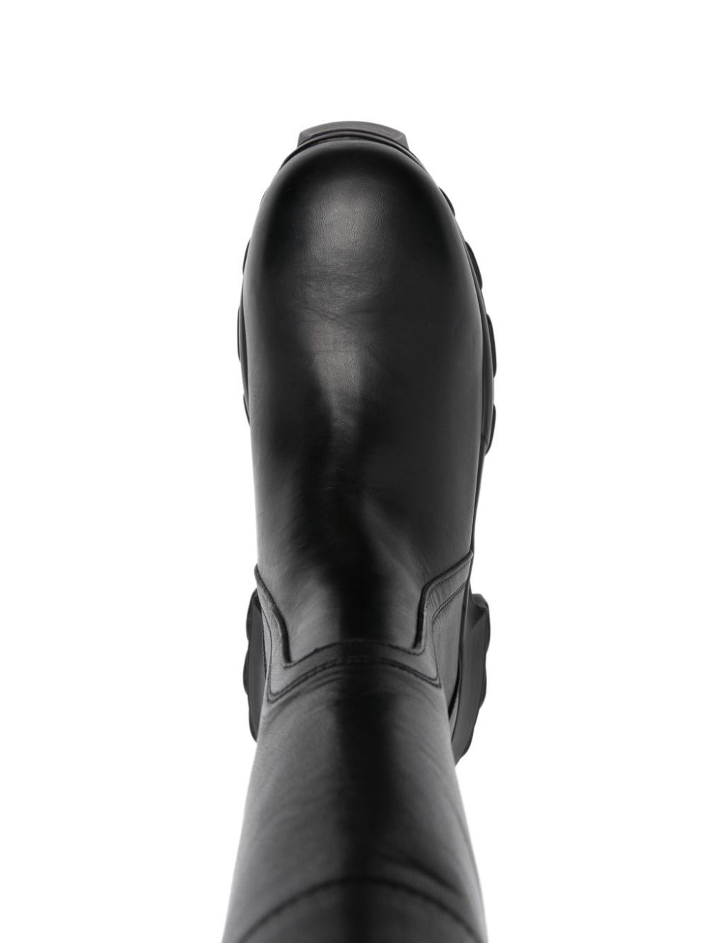 Rick Owens Calf-length Leather Boots In Black