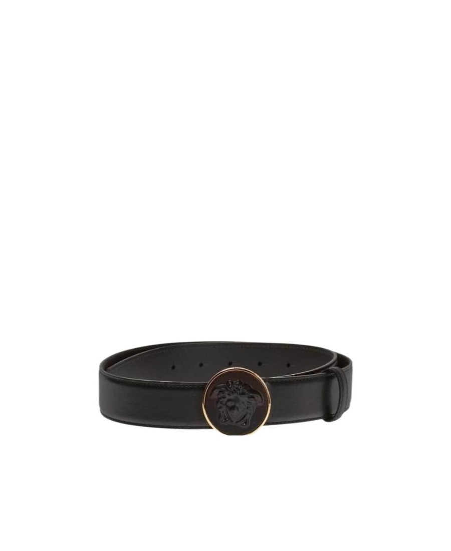 Versace Logo Belt In Black