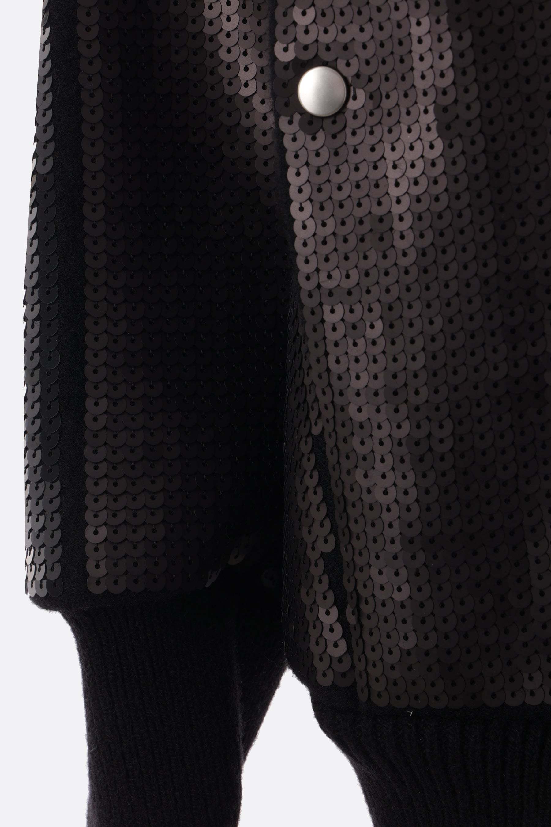 Rick Owens Peter Sequin-embellished Bomber Jacket In Black