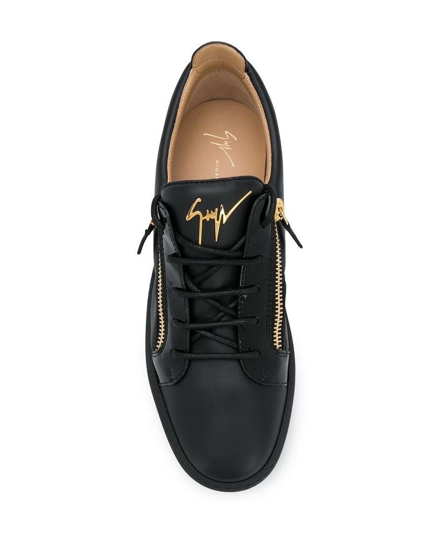 Shop Giuseppe Zanotti Frankie Low-top Sneakers In Black
