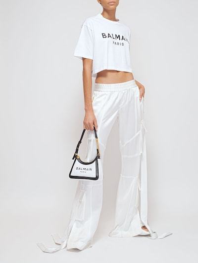 Shop Balmain Logo Short-sleeved T-shirt