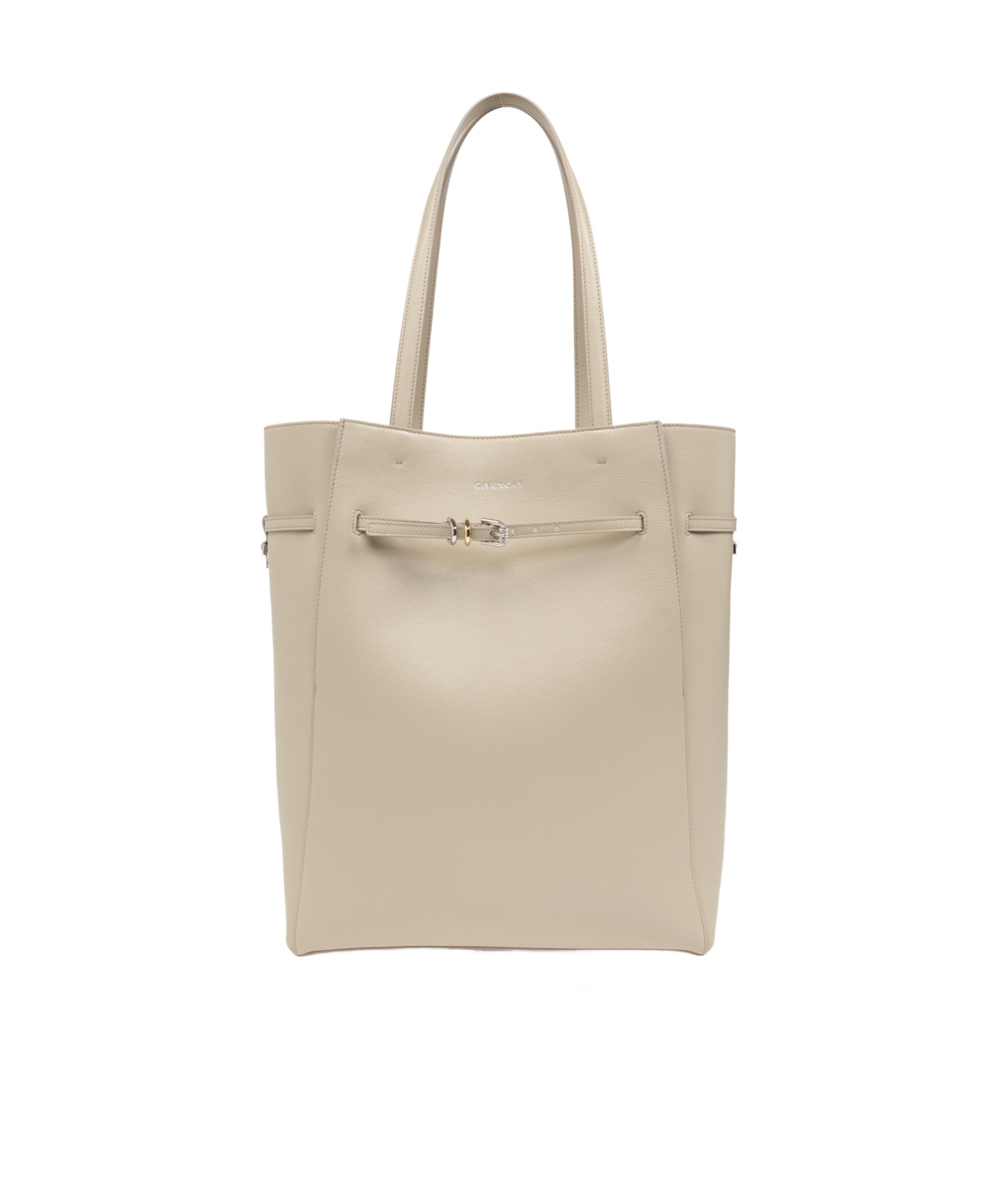Shop Givenchy Medium Voyou Leather Tote Bag In Nude