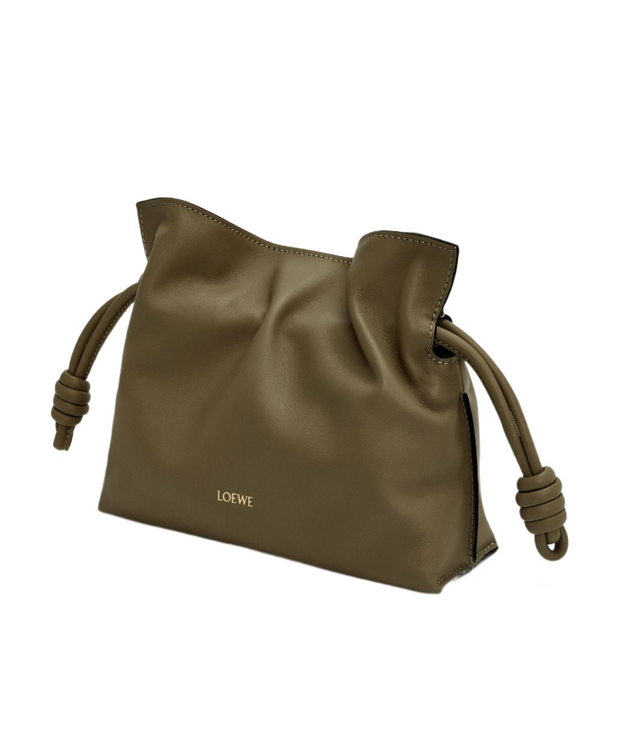 Loewe Flamenco Mini Shoulder Bag In Green