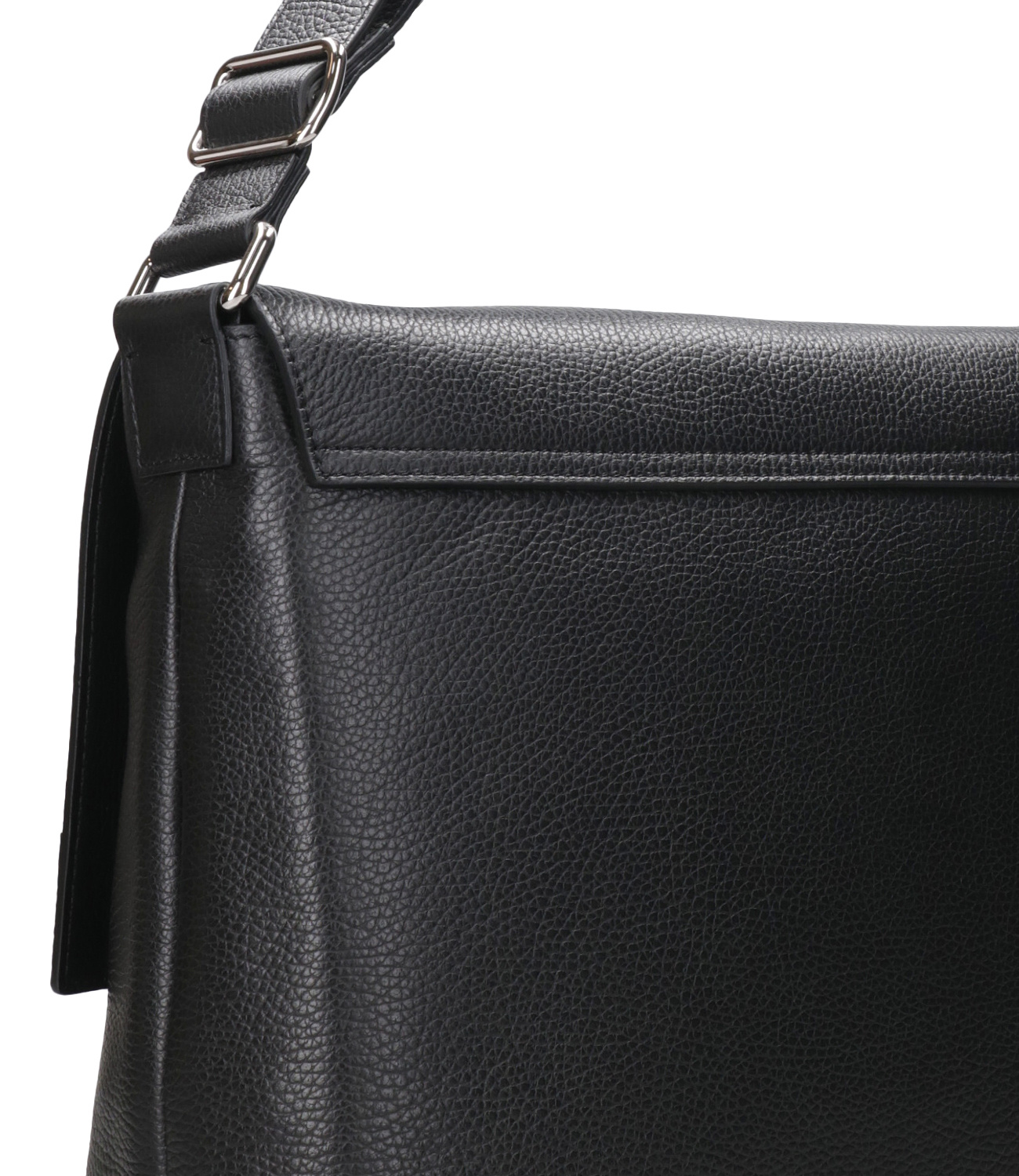 Orciani Flip Shoulder Bag In Black