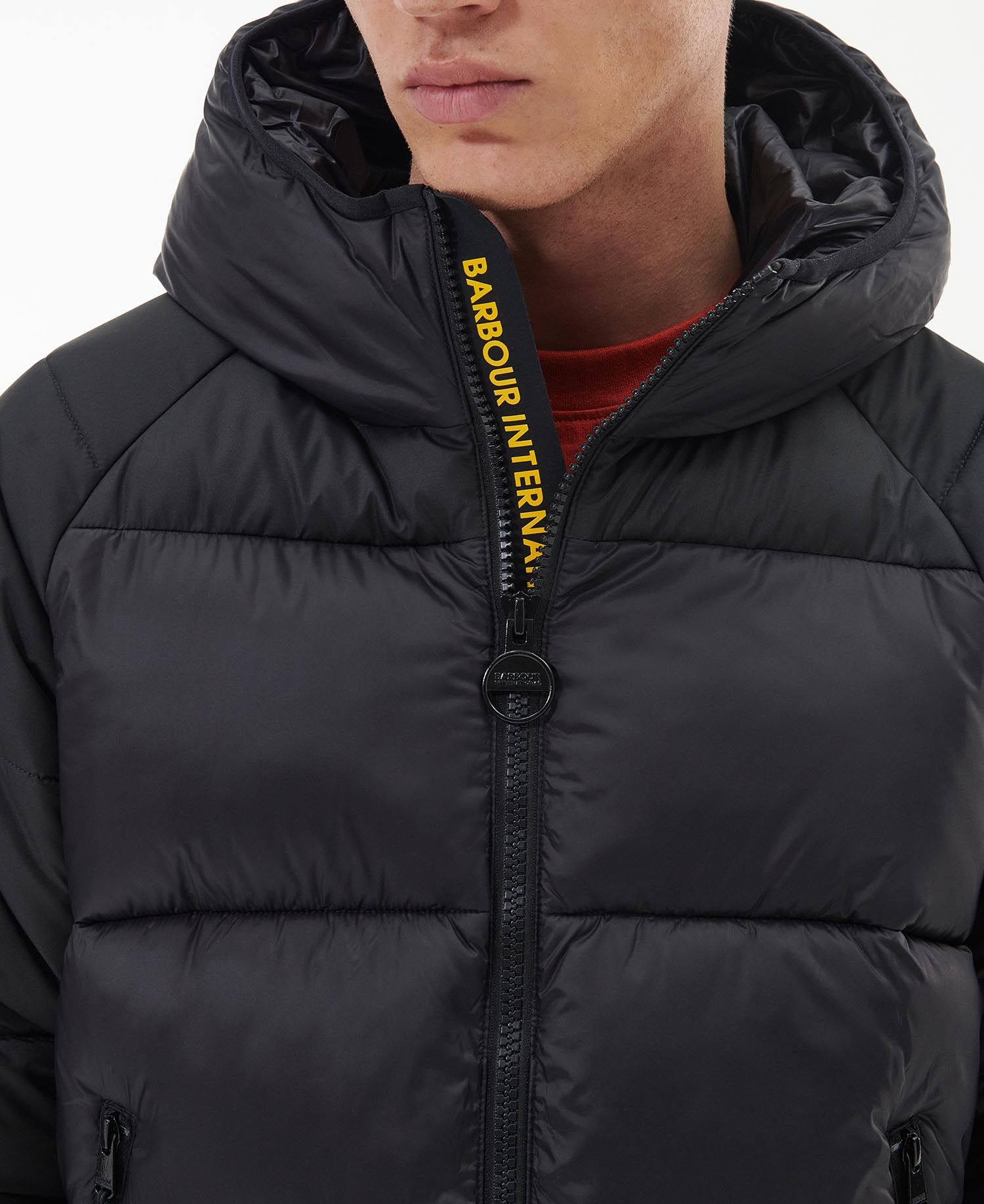 Shop Barbour Hoxton Quilted Padded Jacket In Black
