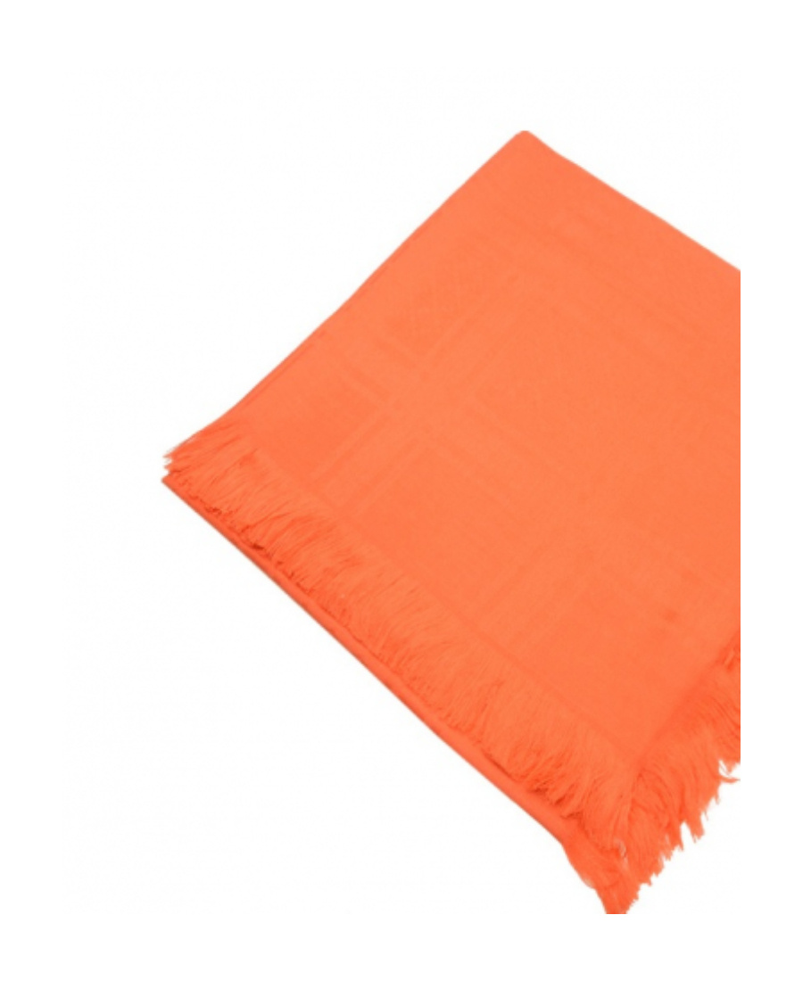 Gucci Logo Tassel Scarf In Orange