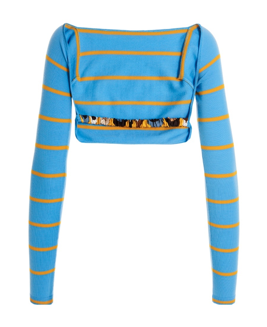 Pucci Long-sleeved Sweater In Blue