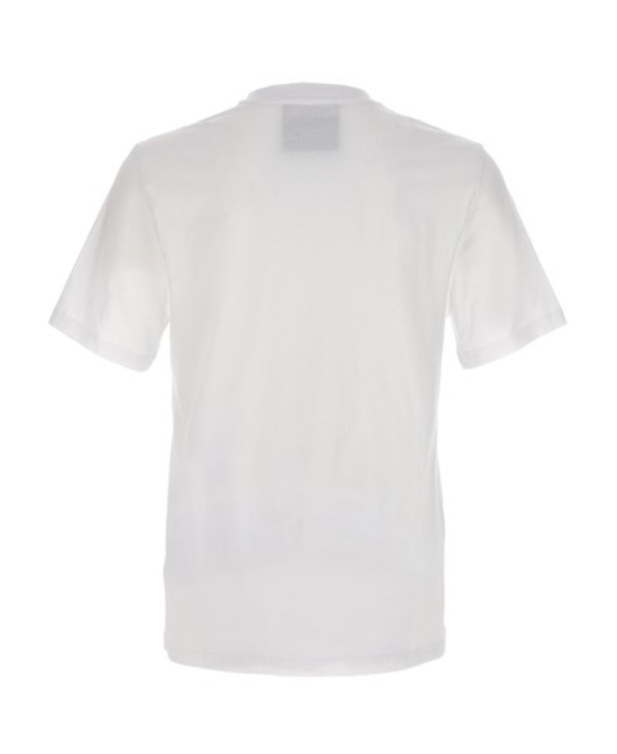 Moschino Logo Pattern T-shirt In White