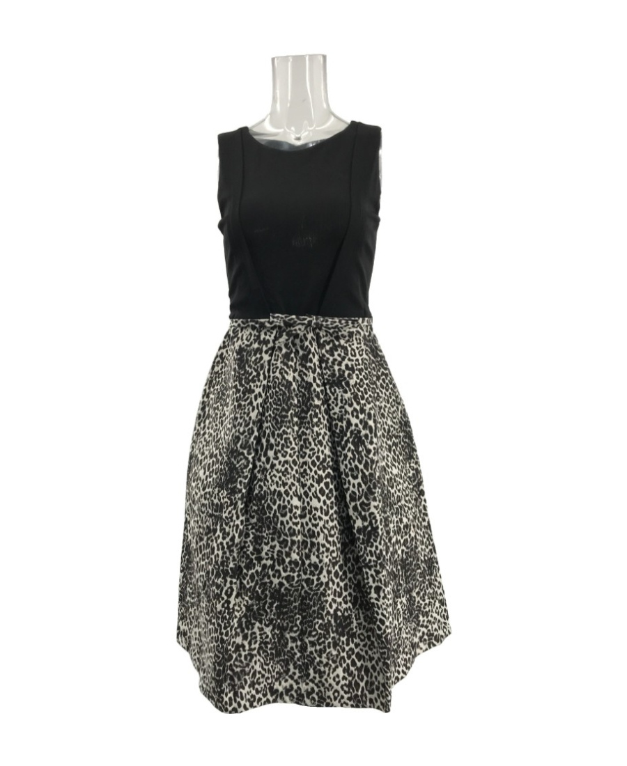 Max Mara Stitching Detail Dress In Black