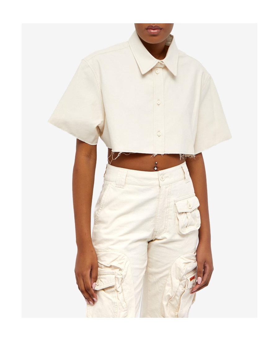 Heron Preston Short Style Shirt In White