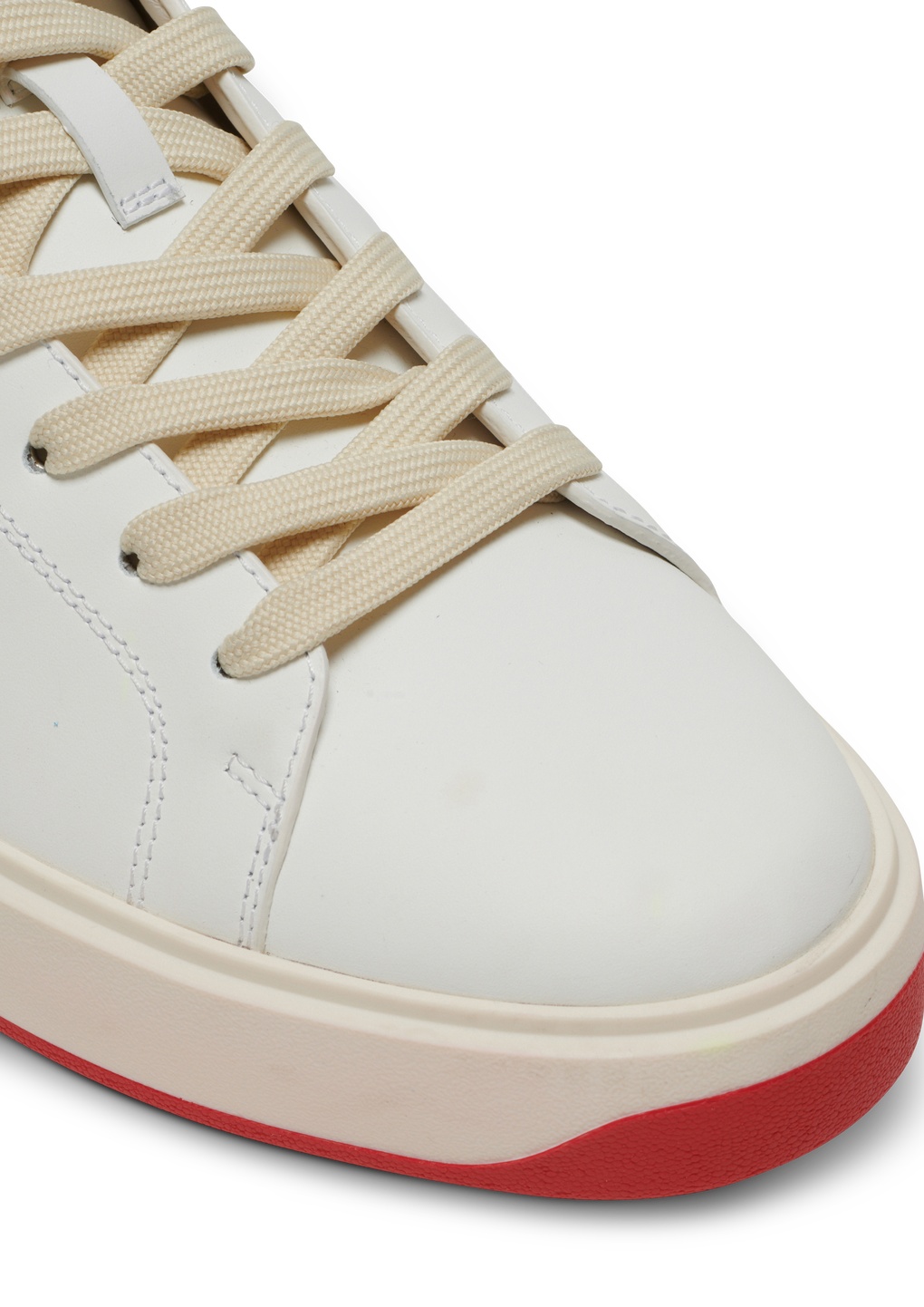 BALMAIN B-COURT MID-TOP LEATHER TRAINERS