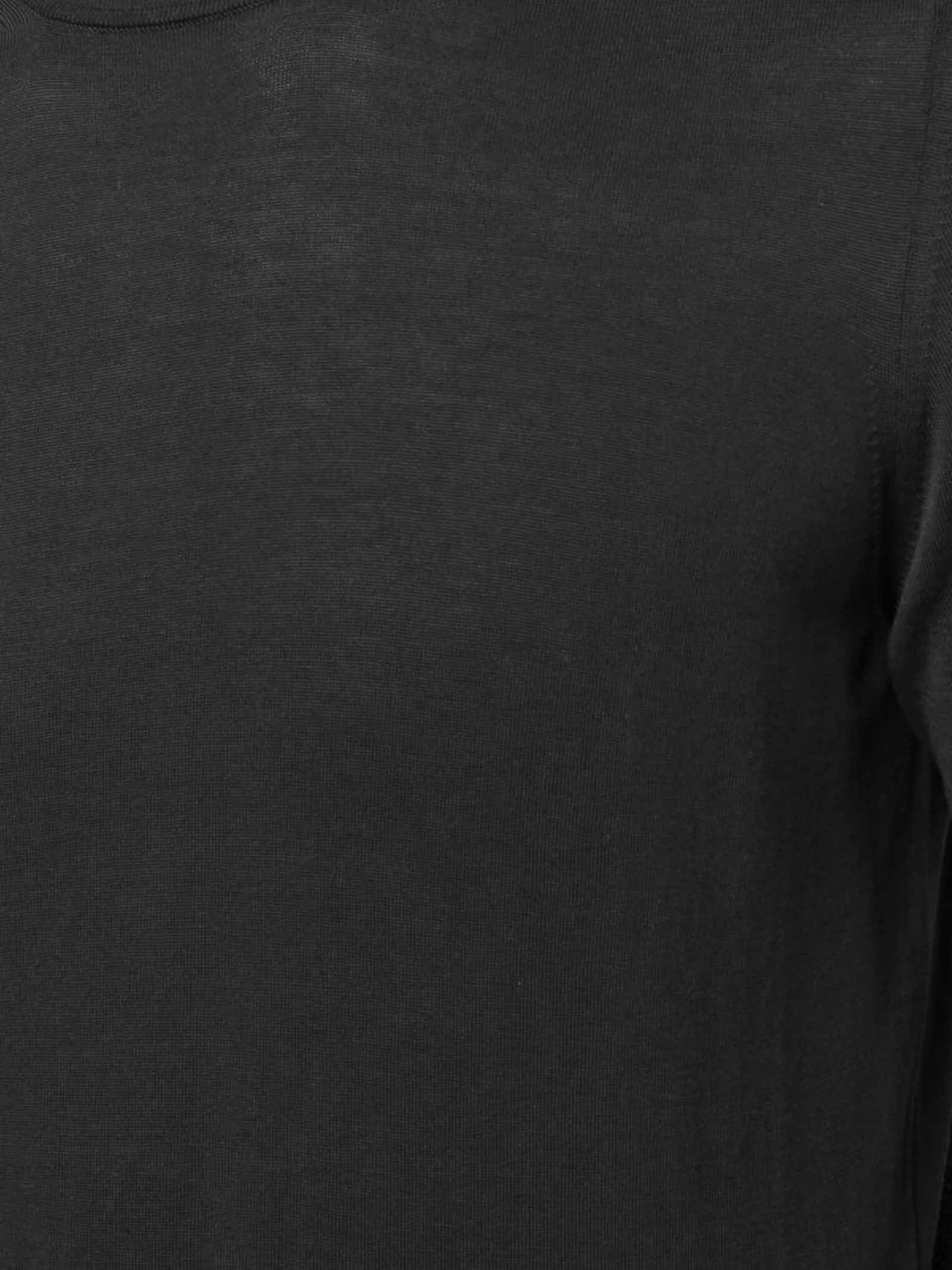 Drumohr Round Neck Short-sleeved T-shirt In Black
