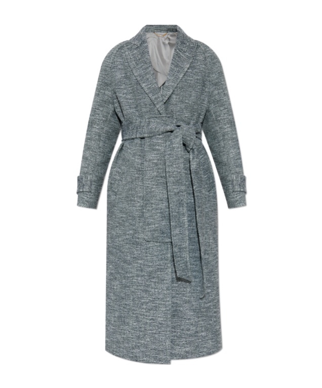 VICTORIA BECKHAM RAGLAN-SLEEVE SINGLE-BREASTED COAT