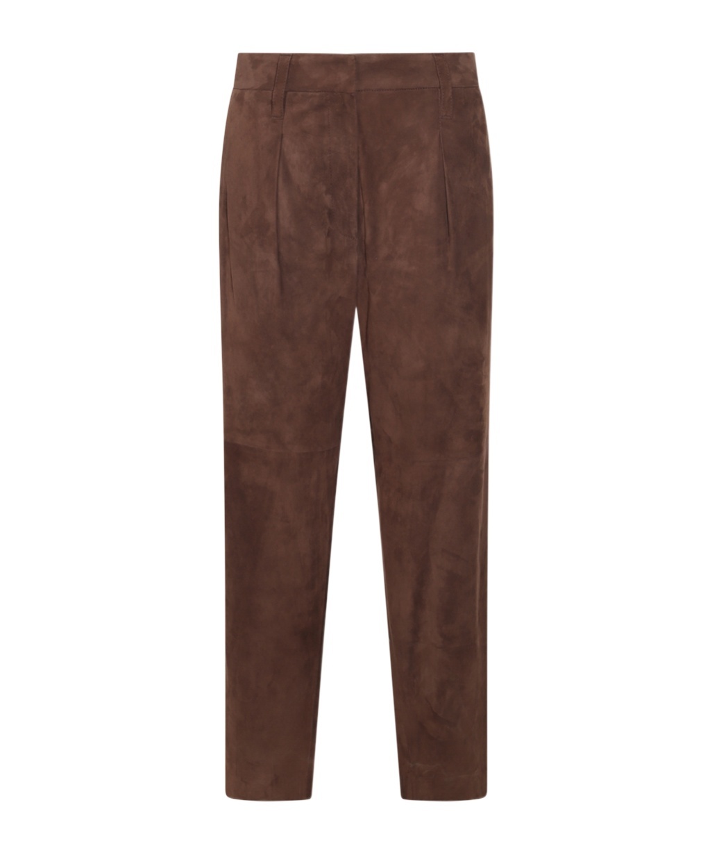 Brunello Cucinelli Trousers Front Pleats Belt Loops