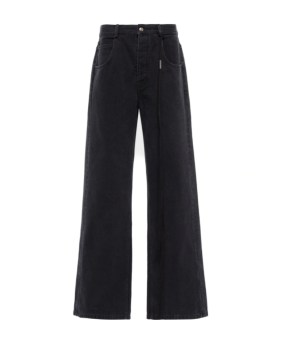 Ann Demeulemeester Claire 5-pockets Comfort Trousers Faded Denim In Black